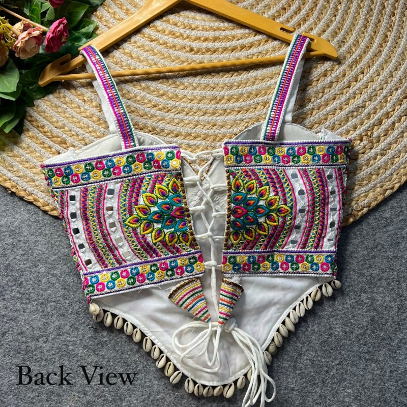 Tew Heavy Italian Soft Silk Navratri Special Designer Blouse